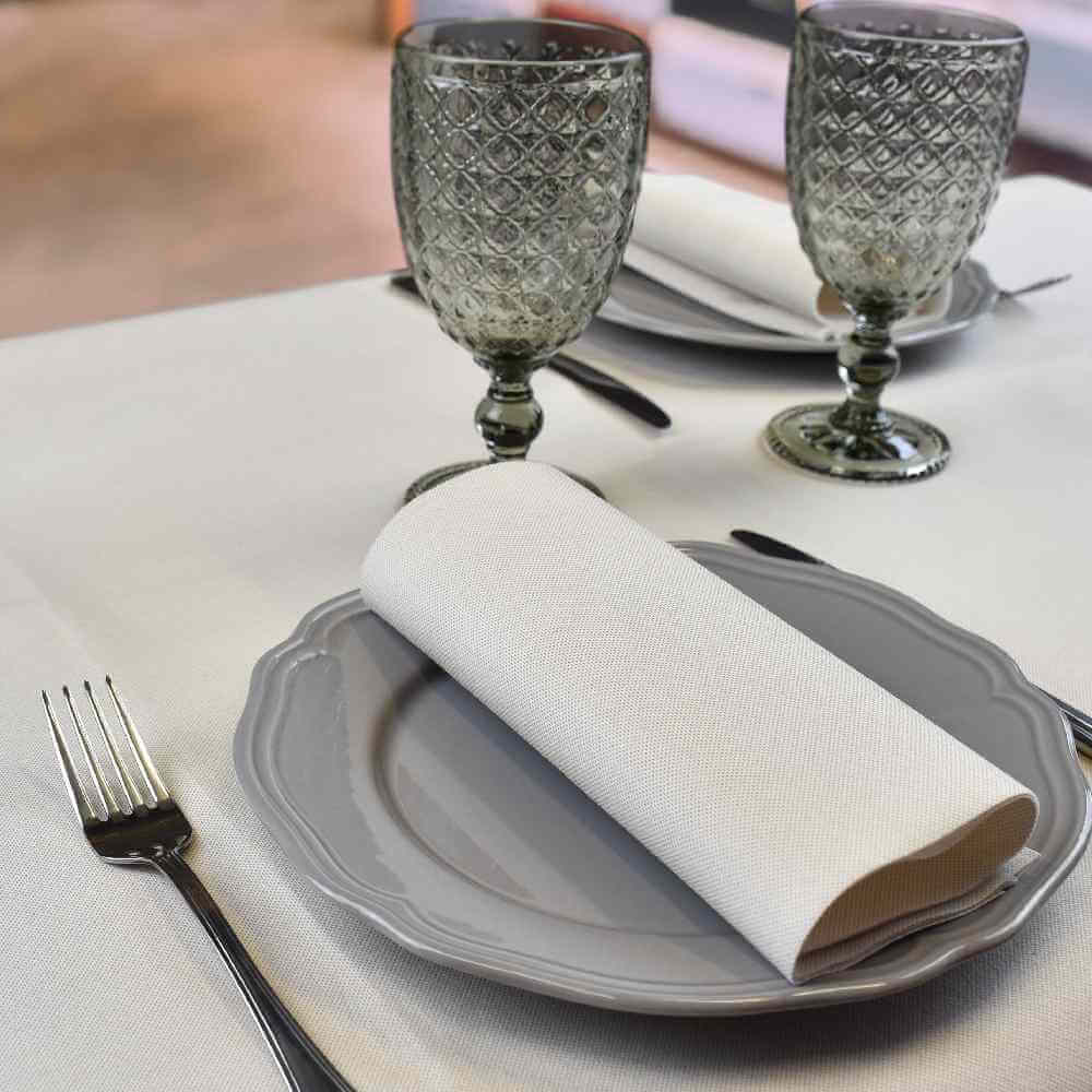 Tovaglia Lino Sabbia Superior cm. 100x100 – 100 pz.