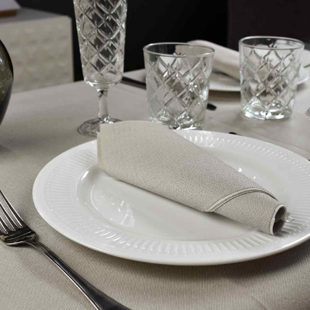 Tovaglia Lino Marrone Superior cm. 100x100 - 100 pz.