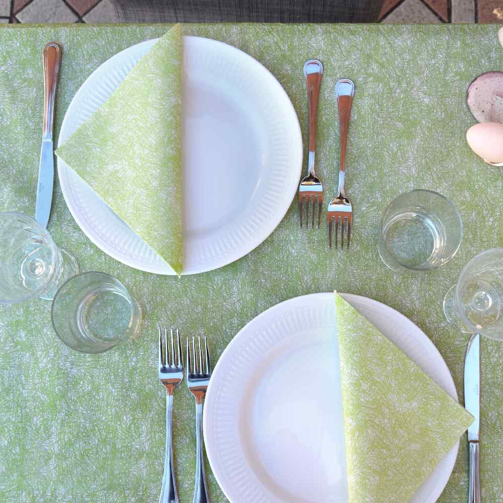 Tovaglia Grunge Verde Lime Superior cm. 100x100 – 100 pz.