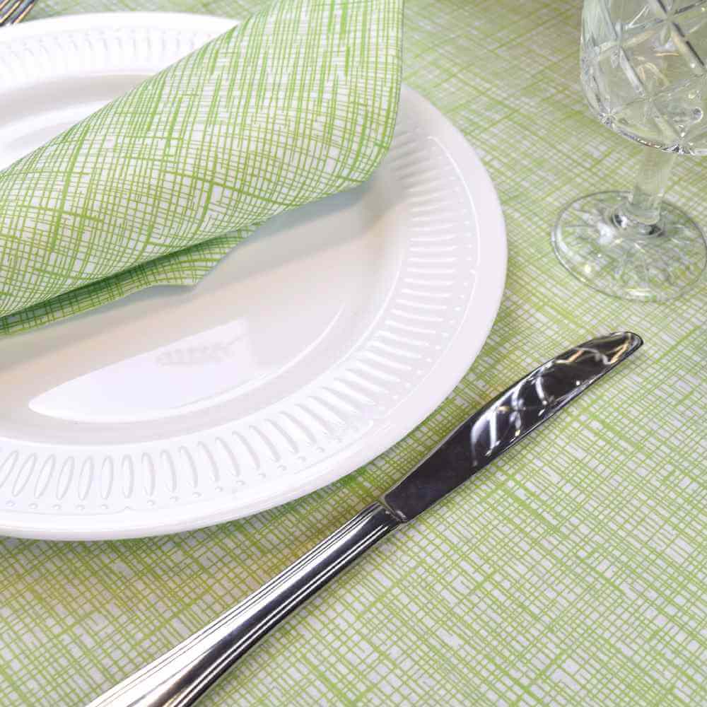 Tovaglia Filo Verde Superior cm. 100x100 – 100 pz.