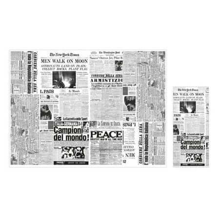 Busta portaposate Journal in carta con tovagliolo – 1000 pz.