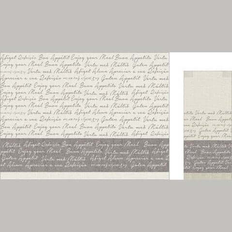 Busta portaposate Lino Grigia con tovagliolo – 1000 pz.