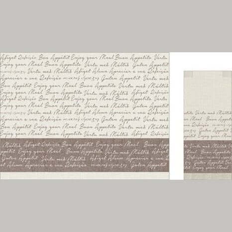 Busta portaposate Lino Marrone con tovagliolo – 1000 pz.