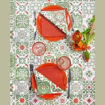 Tovaglia Maiolica Verde Oliva Superior cm. 100x100 – 100 pz.