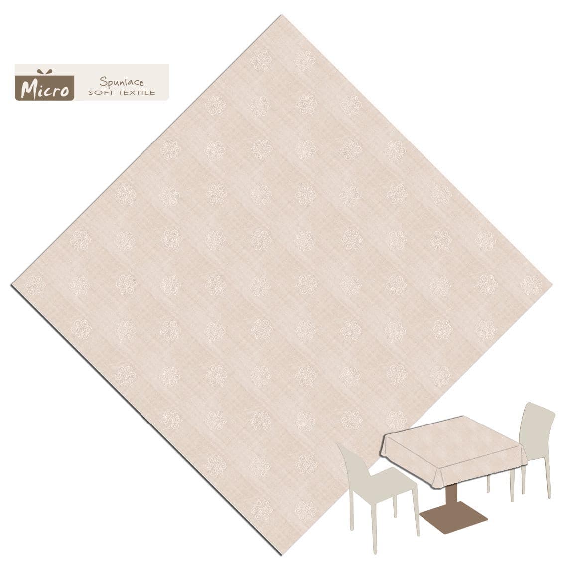 Tovaglia Rosita Sabbia Micro cm. 120X120 - 80 pz.