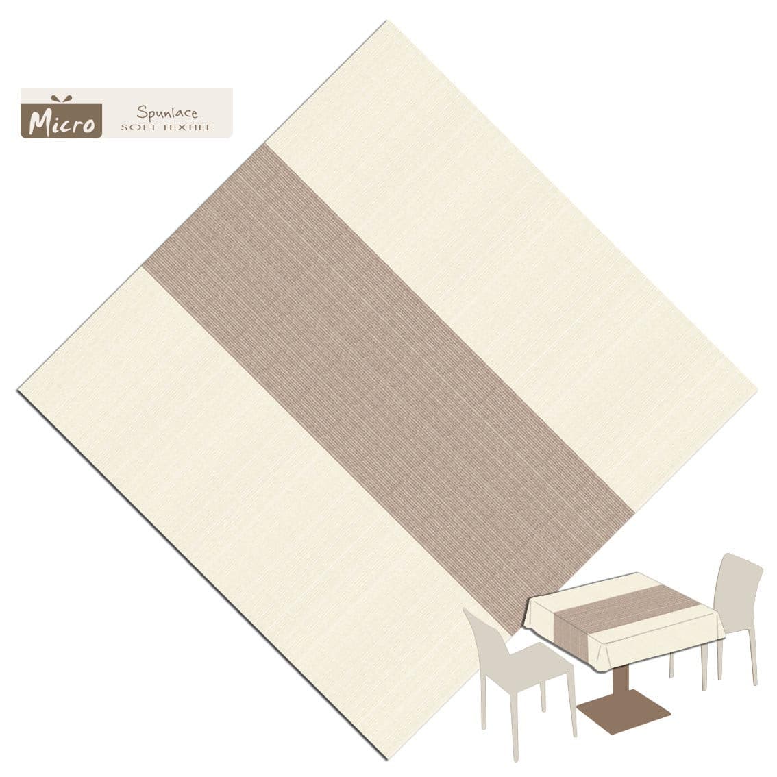 Tovaglia Maison Cacao Micro cm. 120X120 - 80 pz.