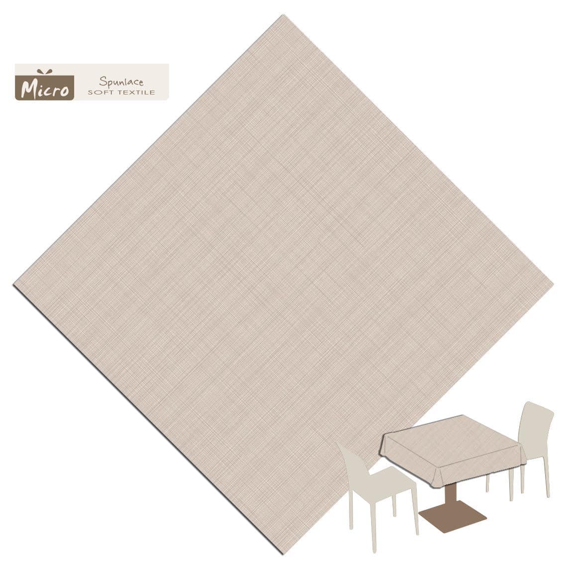 Tovaglia Gaia Panna Micro cm. 120X120 - 80 pz.