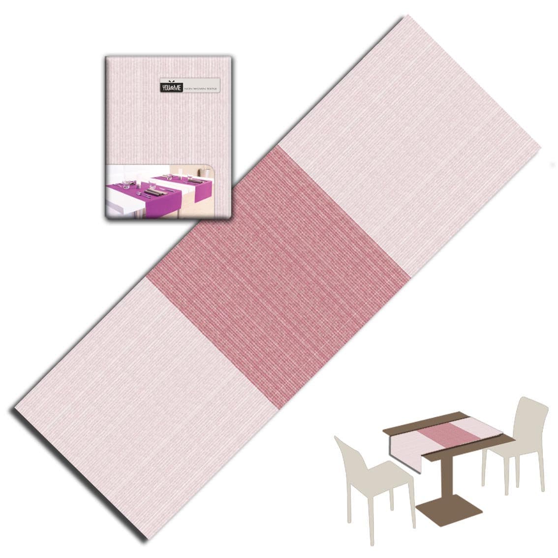 Runner Maison Bordeaux Micro cm. 120X48 - 160 pz.