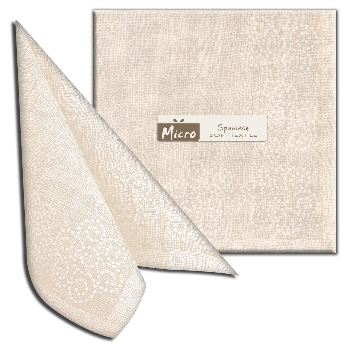 Tovagliolo Rosita Sabbia Micro cm. 40X40 - 600 pz.