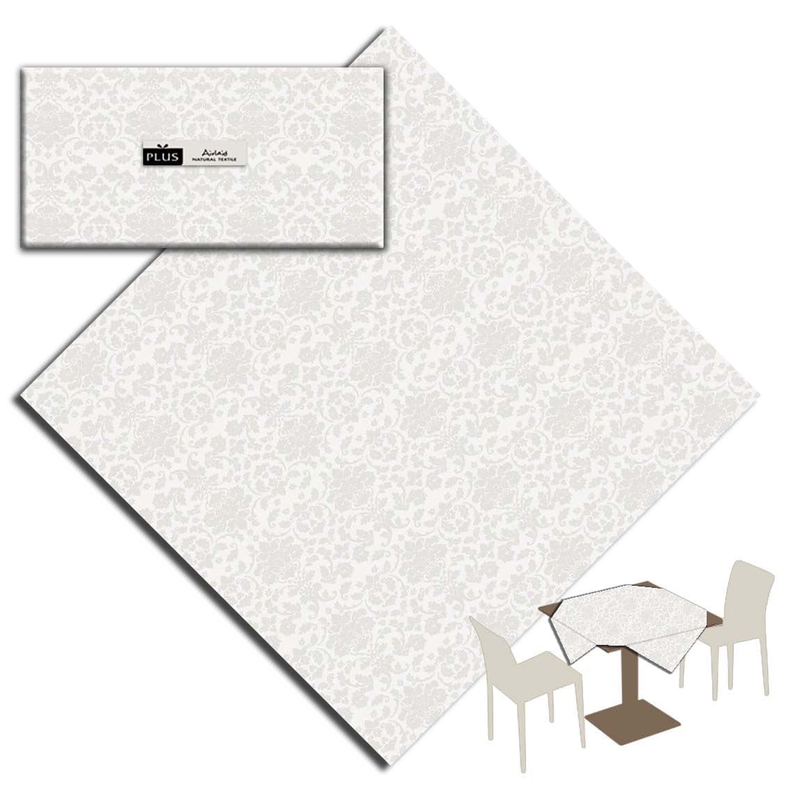 Tovaglia Victoria Bianco Plus cm. 100X100 - 100 pz.