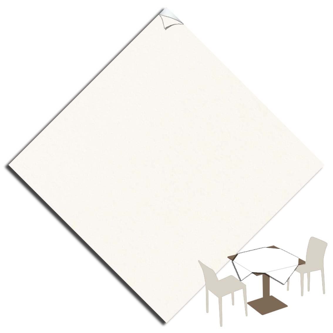 Tovaglia Bianca Plus Politenata cm. 100x100 - 100 pz.