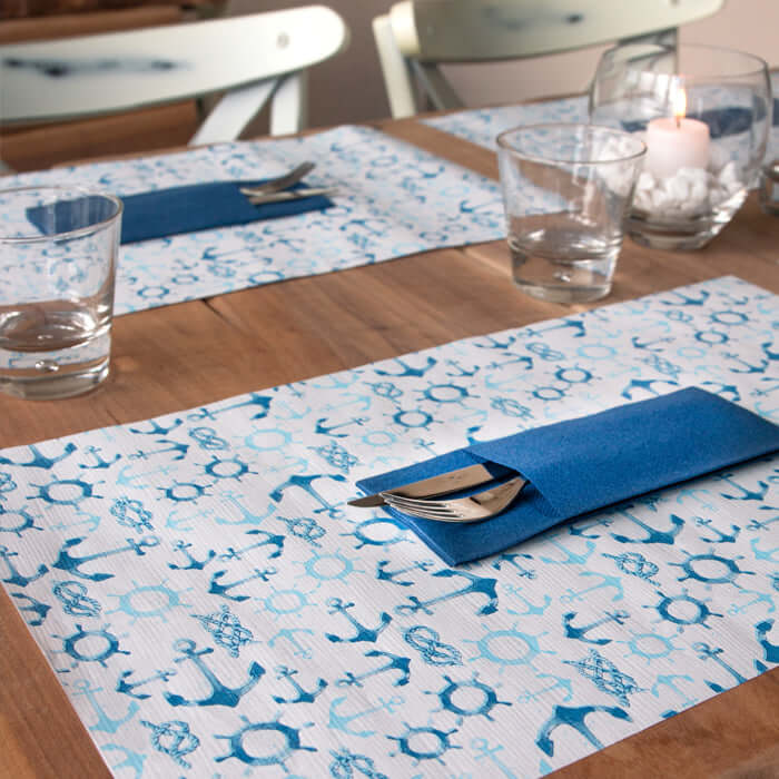 Tovaglietta Approdo Blue Airwave cm. 30X48 - 400 pz.