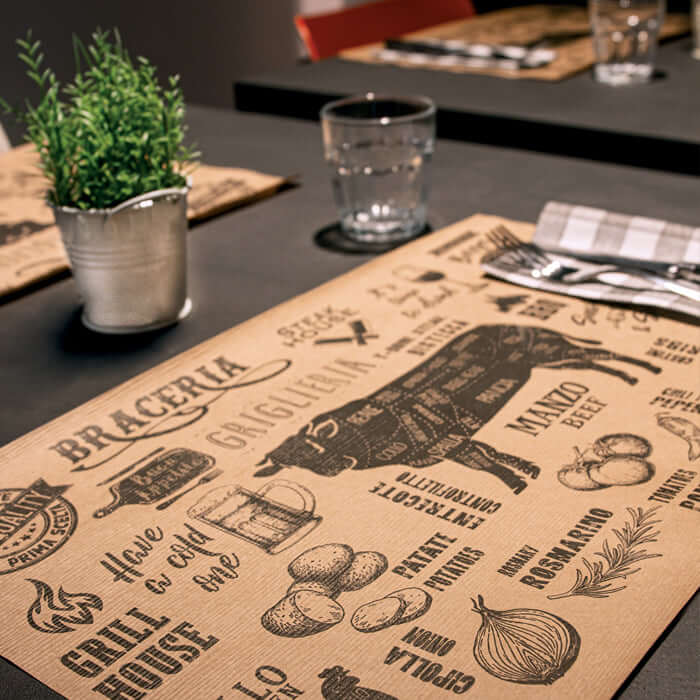 Tovaglietta Bbq Onda Airwave cm. 30x48 - 400 pz.