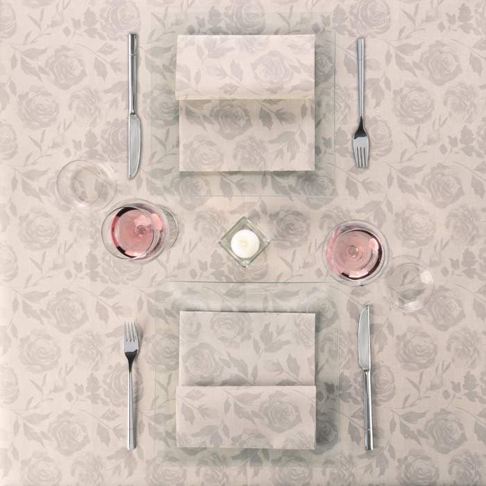 Tovaglia Florence Greige Plus cm. 100X100 - 100 pz.