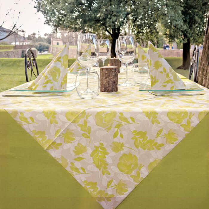 Tovaglia Garden Verde Mono cm. 100X100 - 100 pz.