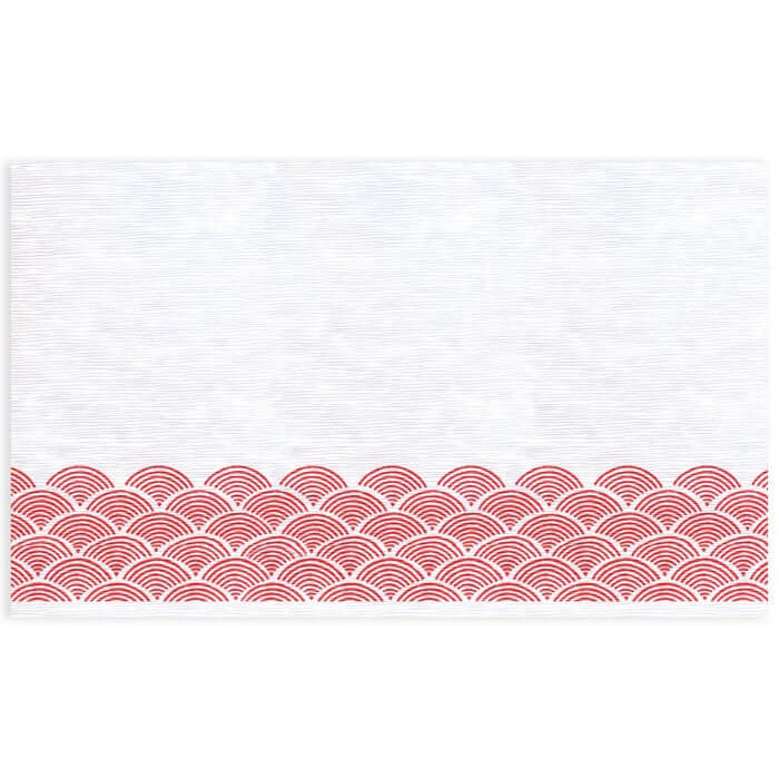 Tovaglietta Oriente Rosso Onda Airwave cm. 30x48 - 400 pz.