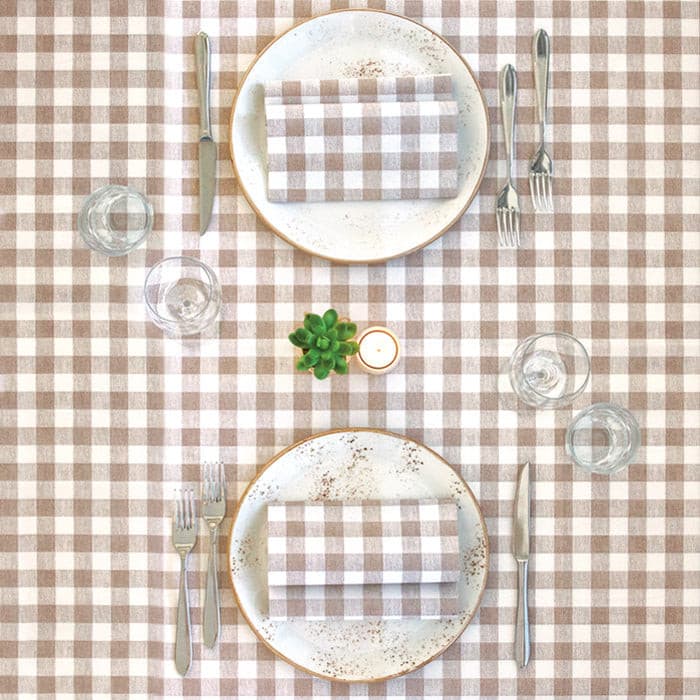 Tovaglia Oste Nocciola Plus cm. 120X120 - 100 pz.