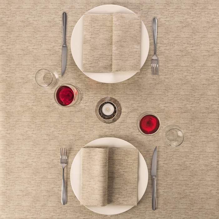 Tovaglia Tosca Nocciola Plus cm. 100X100 - 100 pz.