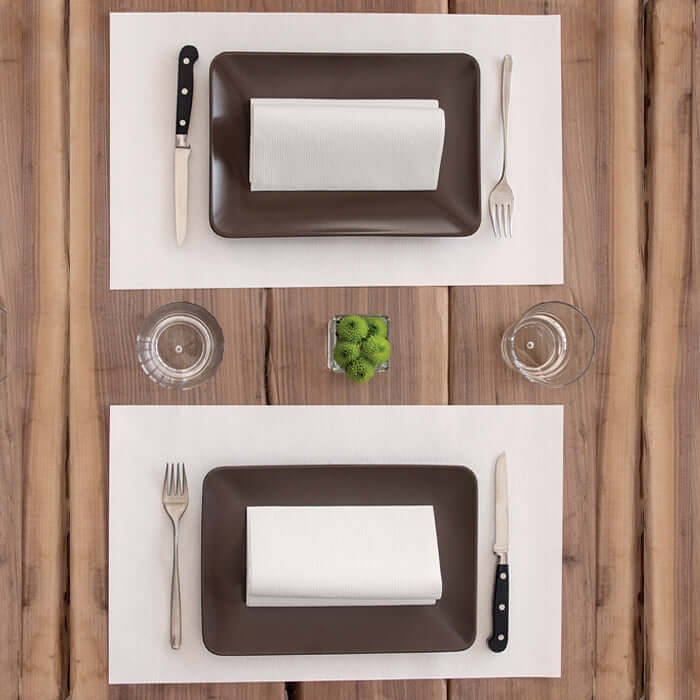 Tovagliolo Bianco Onda Airwave cm. 40X24 - 1200 pz.