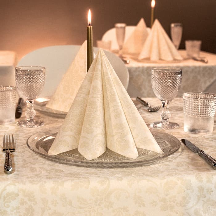 Tovagliolo Victoria Avorio Plus cm. 40X40 - 800 pz.