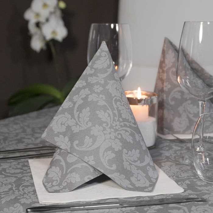 Tovagliolo Victoria Grigio Plus cm. 40X40 - 800 pz.