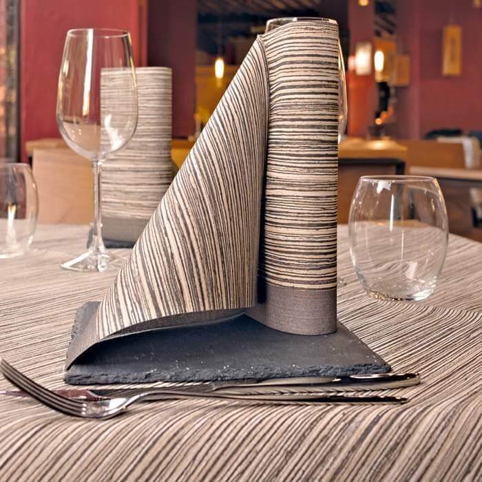 Tovagliolo Woody Moka Plus cm. 40X40 - 800 pz.