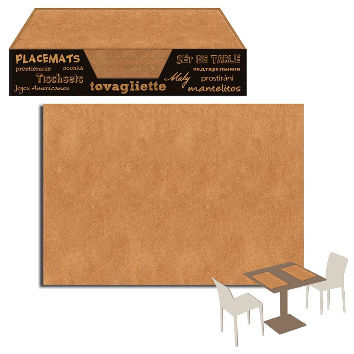 Tovaglietta Neutro Rustico cm. 40X60 - 750 pz.