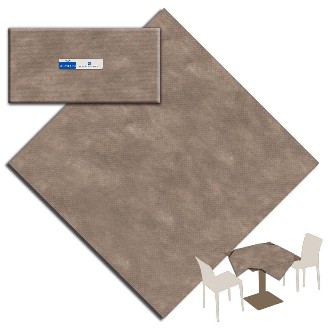 Tovaglia TNT 100X100 Creta Airspun - 100 pz.