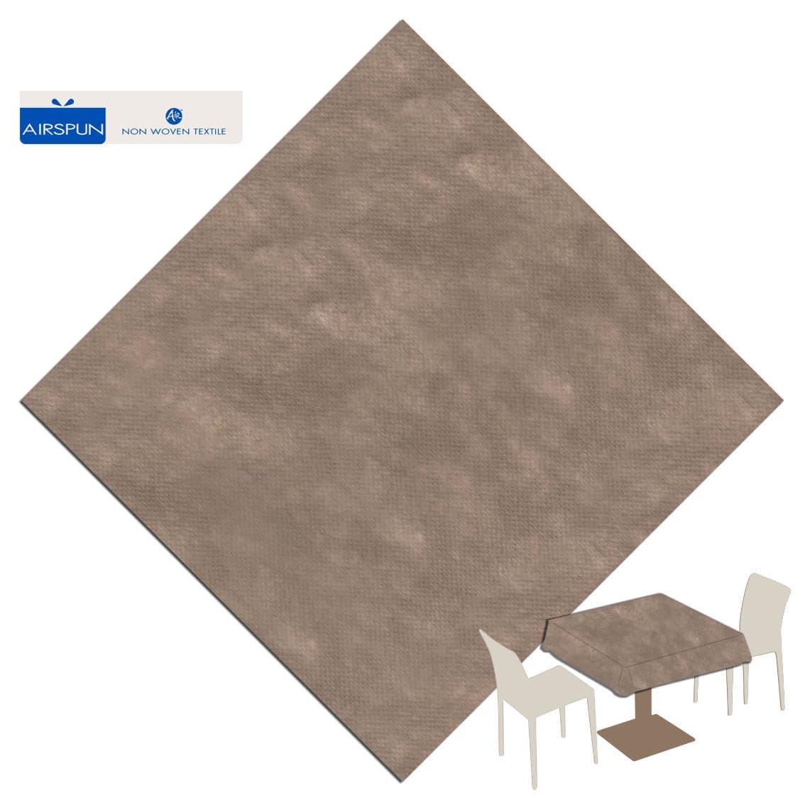 Tovaglia Creta Airspun cm. 120X120 - 100 pz.