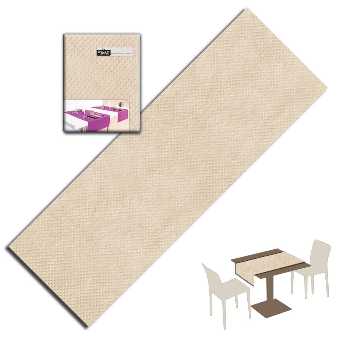 Runner Sabbia Airspun cm. 120X48 - 200 pz.