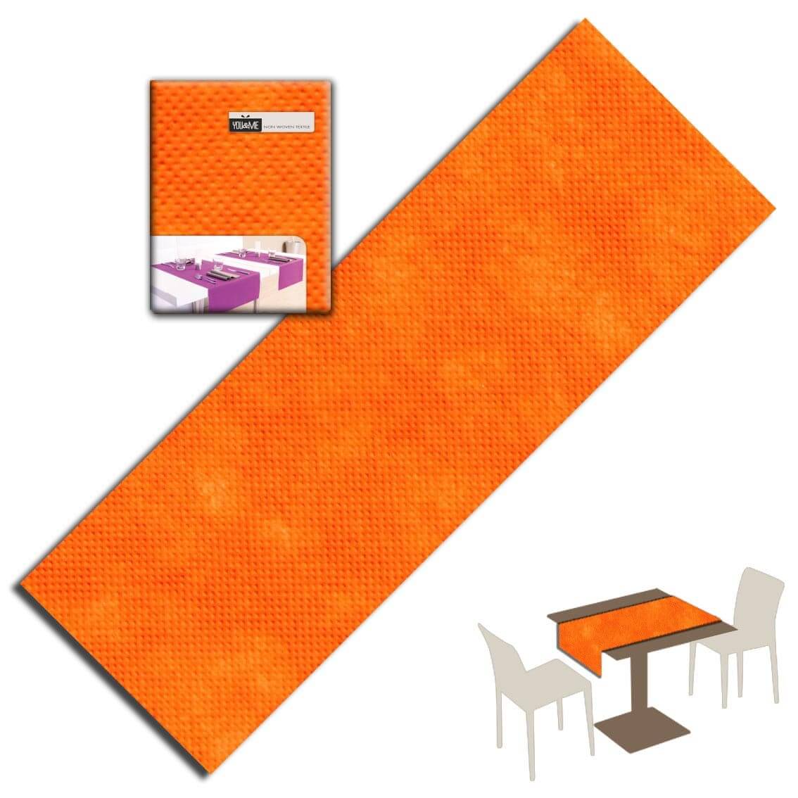 Runner Arancione Airspun cm. 120X48 - 200 pz.