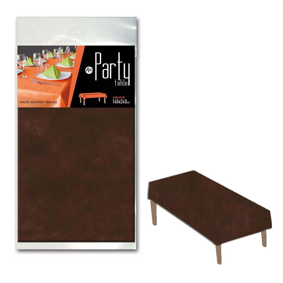 Tovaglia Party Marrone Airspun cm. 140x240 - 20 pz.