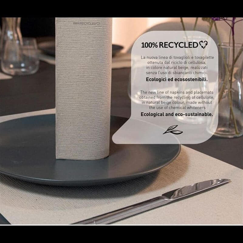 Tovagliolo Large Natural Onda Airwave cm. 44x44 - 960 pz.