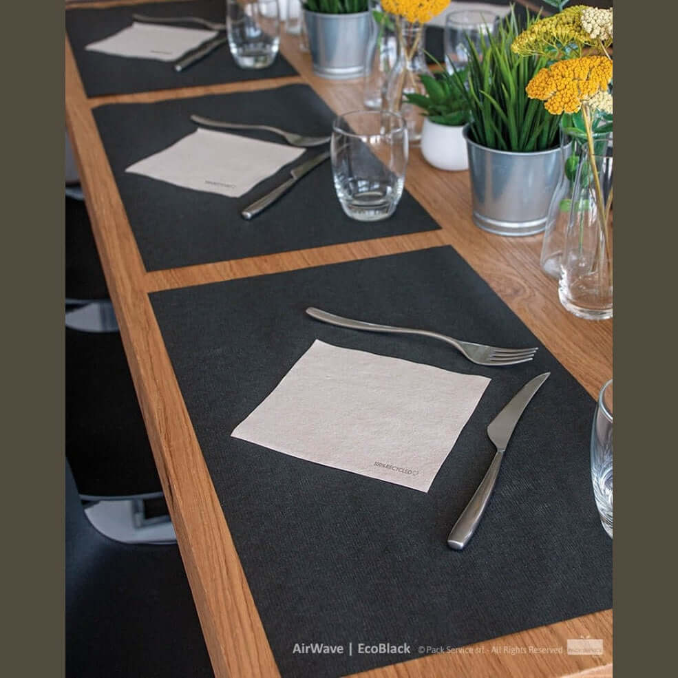 Tovaglietta Ecoblack Onda Airwave cm. 30x48 - 400 pz.