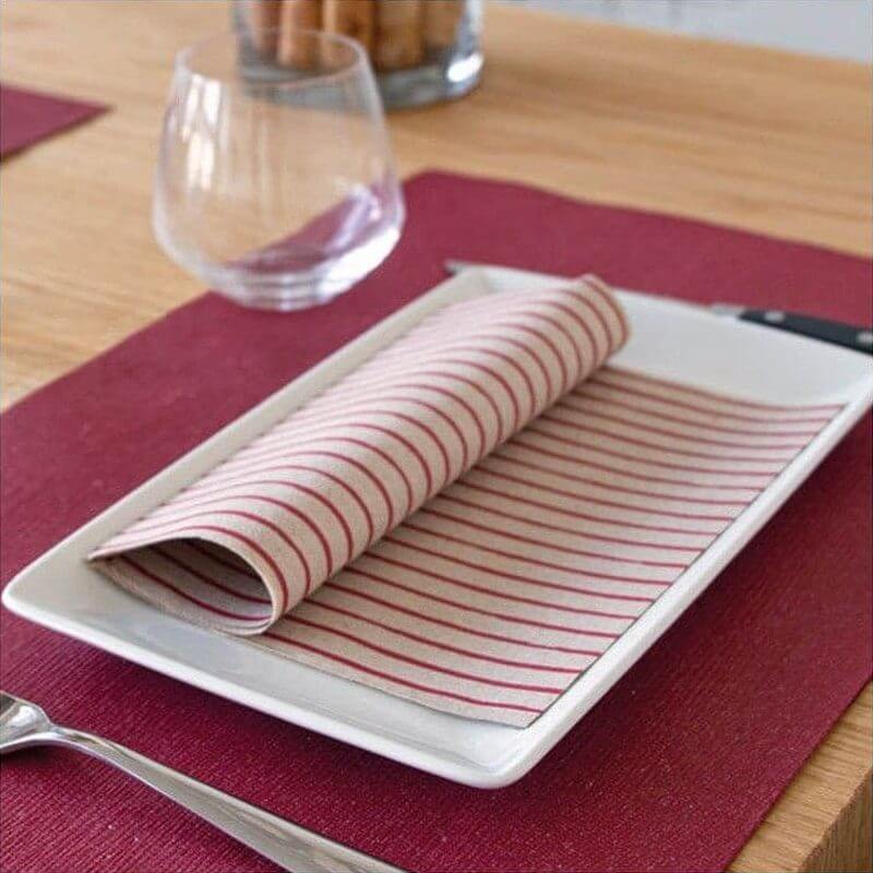 Tovagliolo Nina Bordeaux Onda Airwave cm. 40x30 - 1200 pz.