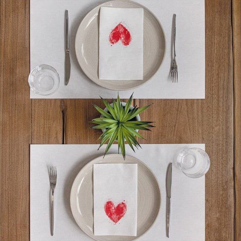 Tovagliolo Passion Rosso Onda Airwave cm. 40x24 - 1200 pz.